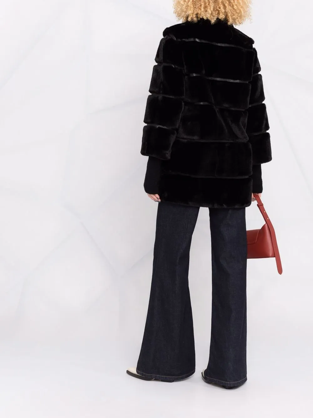 faux fur panelled jacket