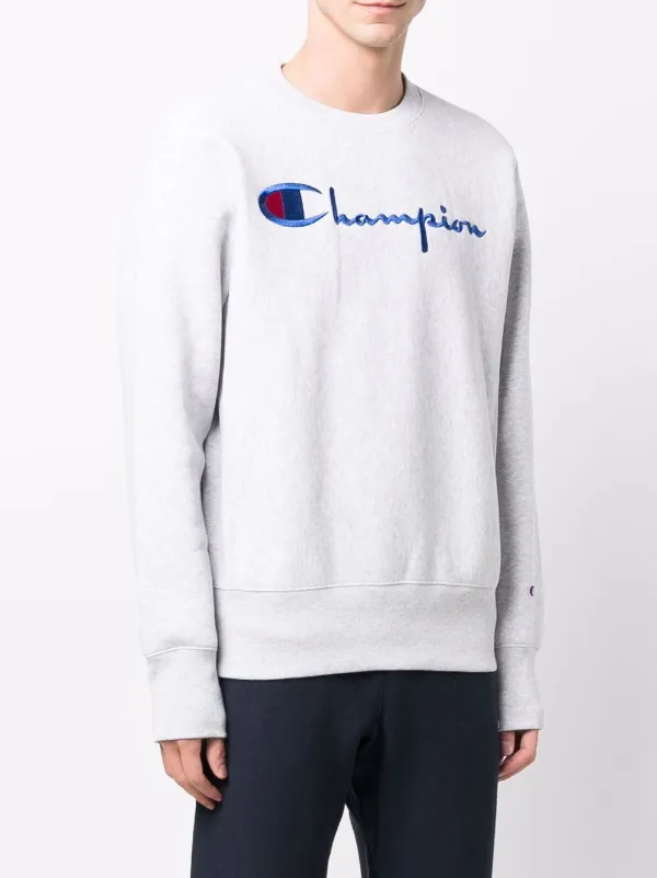 champion embroidered logo sweatshirt