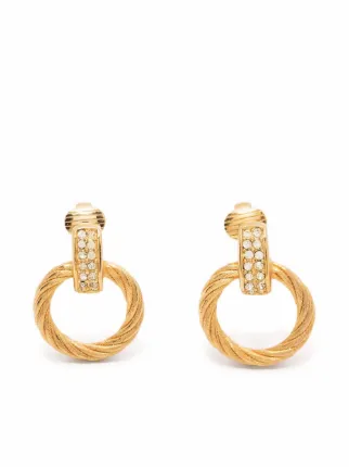 Christian dior hoop on sale earrings