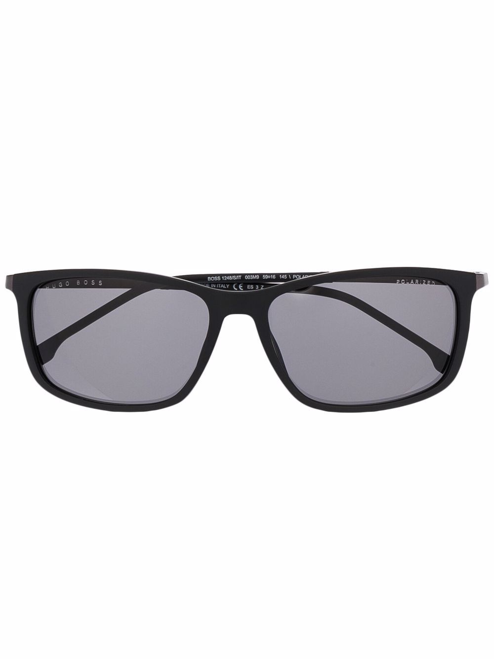 

BOSS rectangle frame sport sunglasses - Black