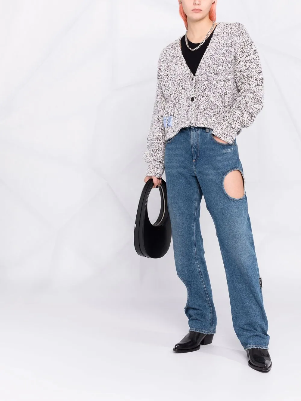 MCQ chunky knit V-neck cardigan | Cardigans | Image 2