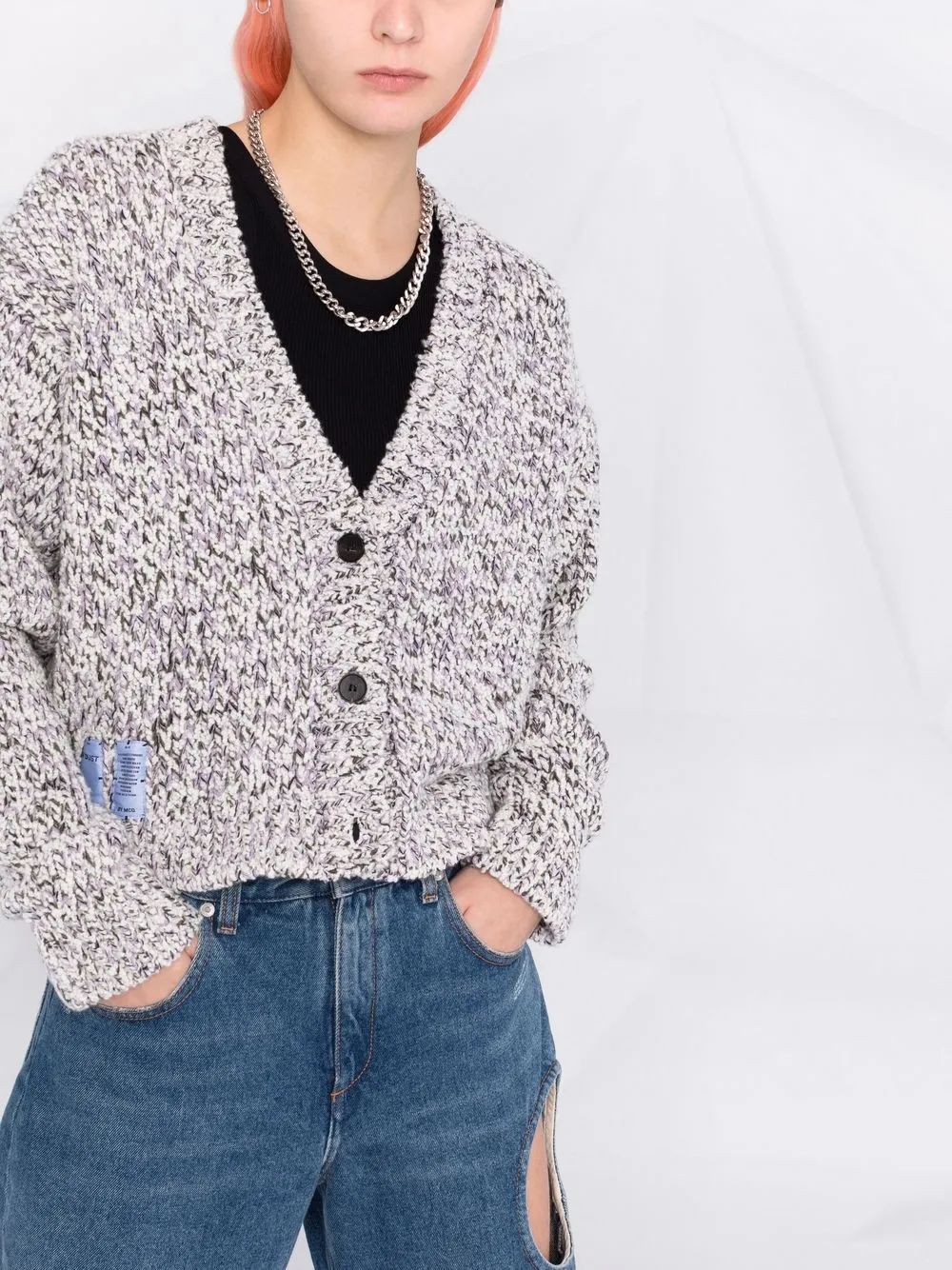 MCQ Vest met V-hals Wit
