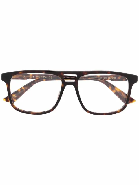 Gucci Eyewear lentes con armazón estilo piloto