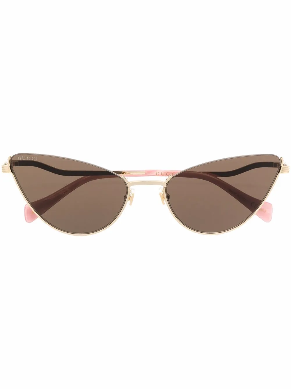 Gucci Eyewear солнцезащитные очки в оправе 'кошачий глаз'