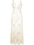 Gilda & Pearl L'age D'or long lace slip dress - Gold