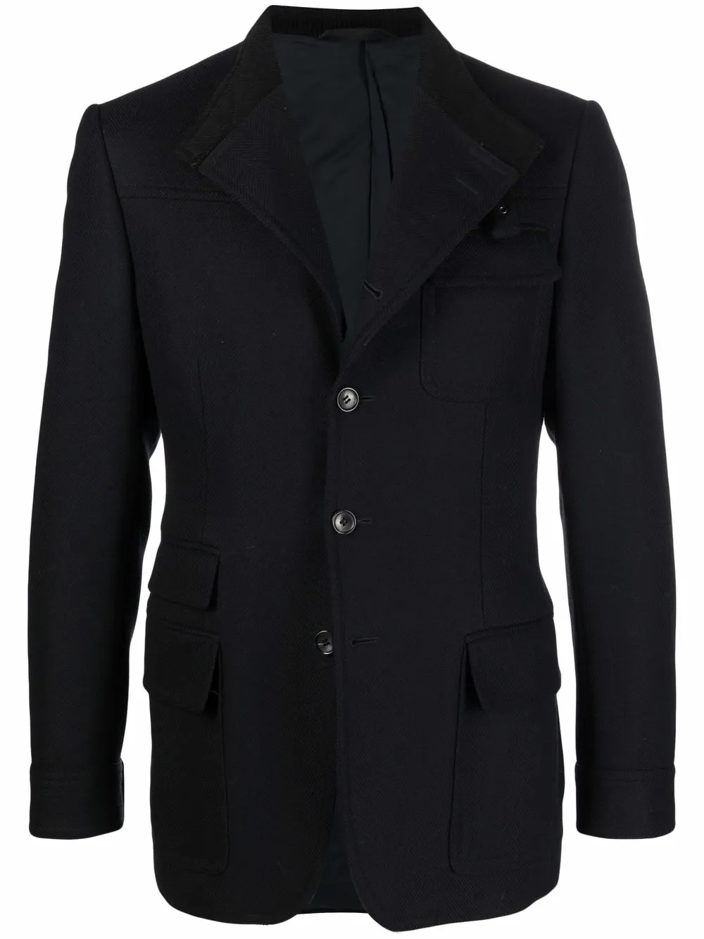 

Gucci Pre-Owned blazer con cuello alzado - Negro