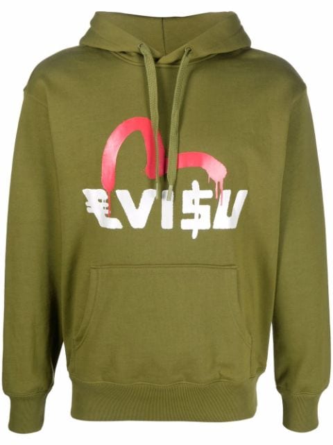 EVISU hoodie à logo imprimé