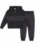 Moncler Enfant colour-block logo tracksuit set - Black