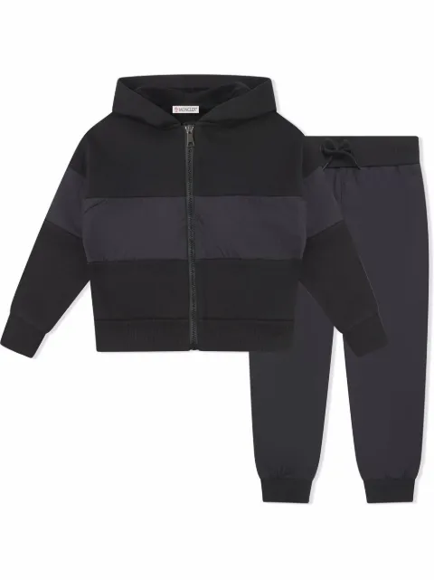 Moncler Enfant colour-block logo tracksuit set