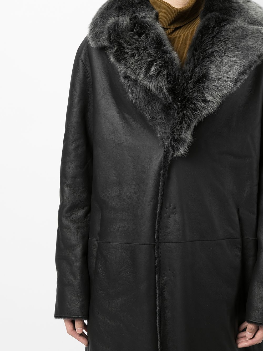 Emporio Armani Fur-collar Coat - Farfetch