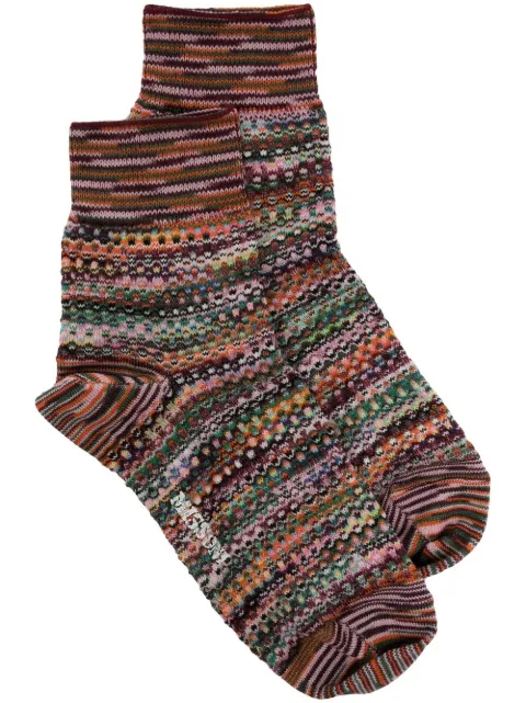 Missoni جوارب كاحل بحياكة إنتارسيا