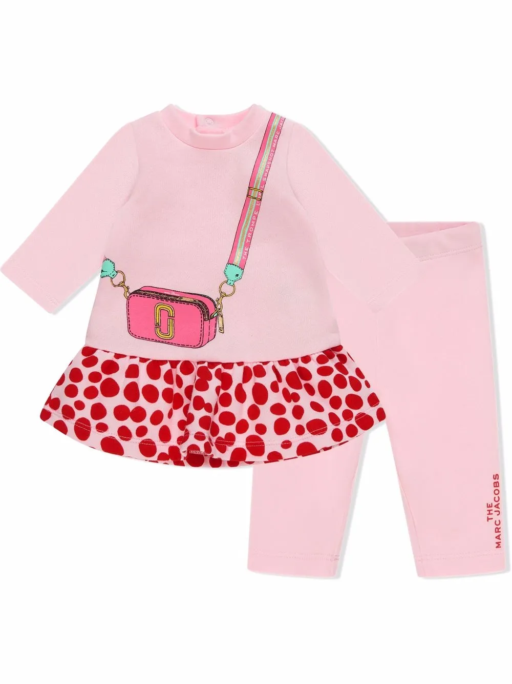 The Marc Jacobs Kids комплект из брюк и футболки с баской