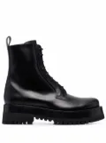 Valentino Garavani ankle-length lace-up boots - Black