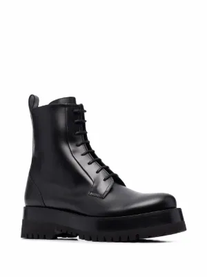 valentino military boots