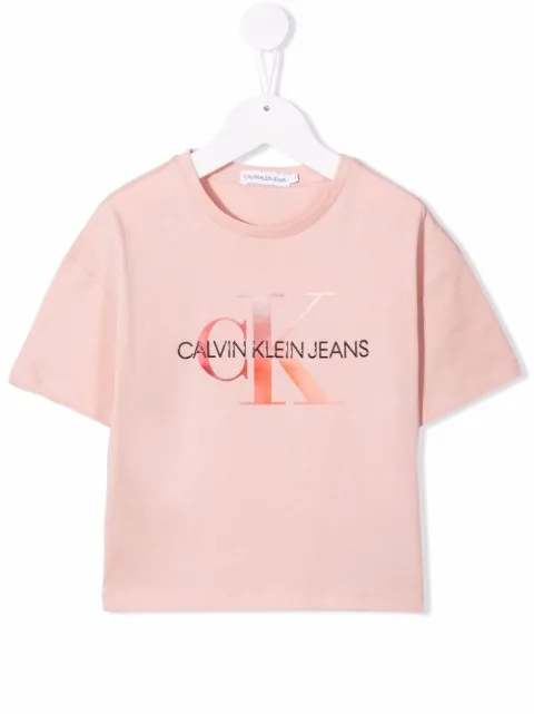 Calvin Klein Kids logo-print cotton T-Shirt 