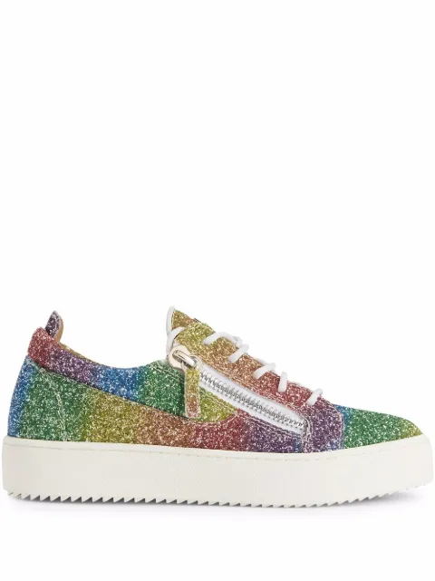 Giuseppe Zanotti Sneakers im Glitter-Look
