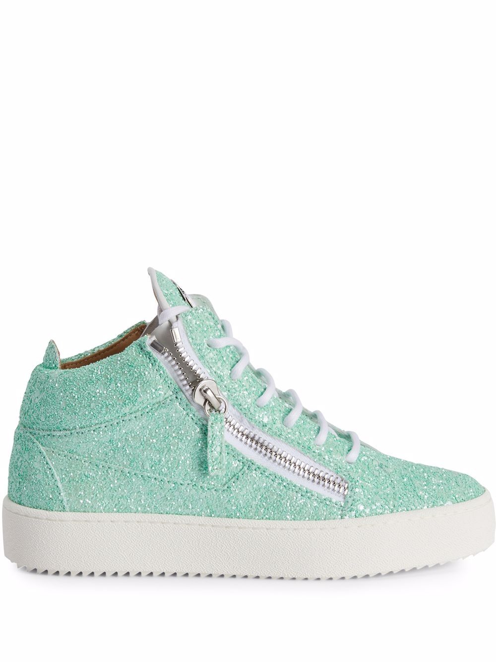 

Giuseppe Zanotti Kriss glitter high-top sneakers - Green