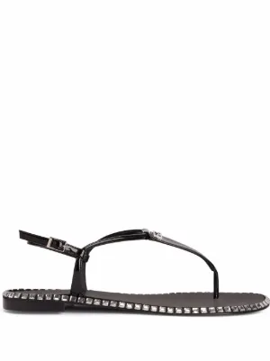 Giuseppe Zanotti ビジュートリム フラットサンダル | ブルー