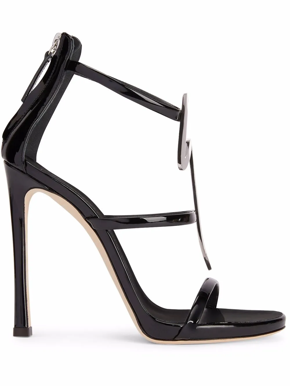 

Giuseppe Zanotti Harmony logo-plaque sandals - Black