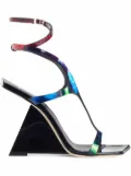 Giuseppe Zanotti 105mm Tutankamon angled-heel sandals - Multicolour