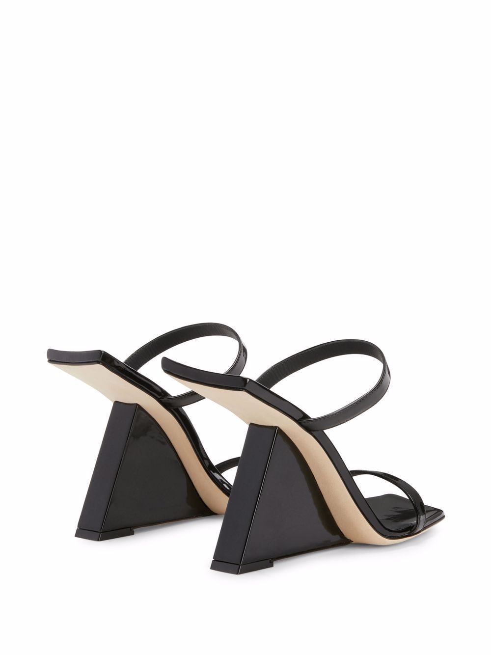 Shop Giuseppe Zanotti Lilii Borea Wedge Sandals In Black