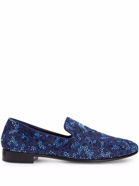 Giuseppe Zanotti Lewis rhinestone loafers