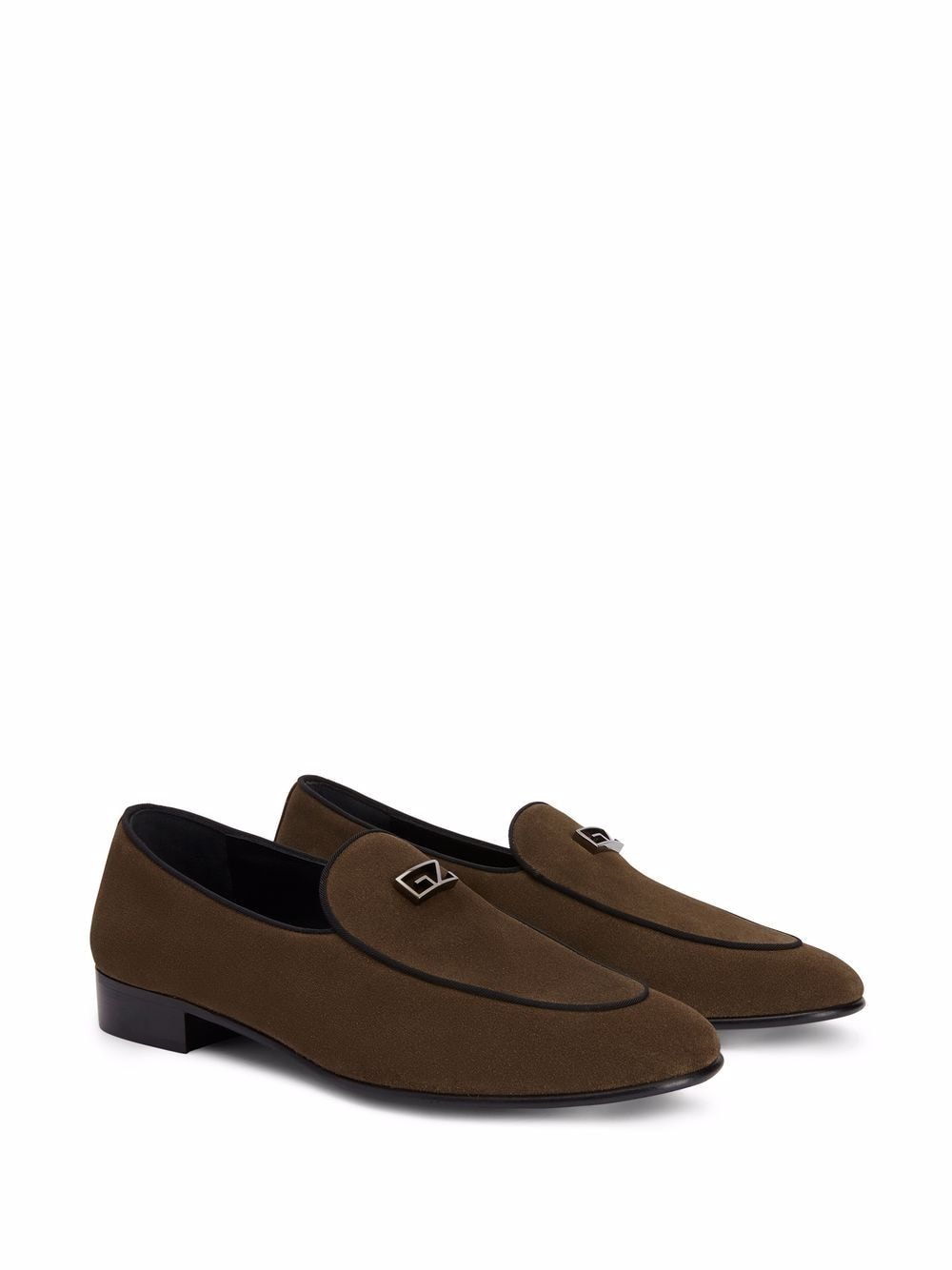 Giuseppe Zanotti GZ Rudolph suède loafers - Bruin