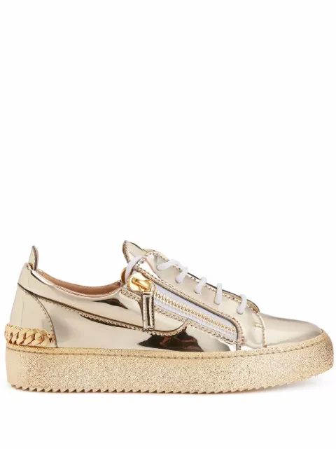 Giuseppe Zanotti Frankie gold sneakers