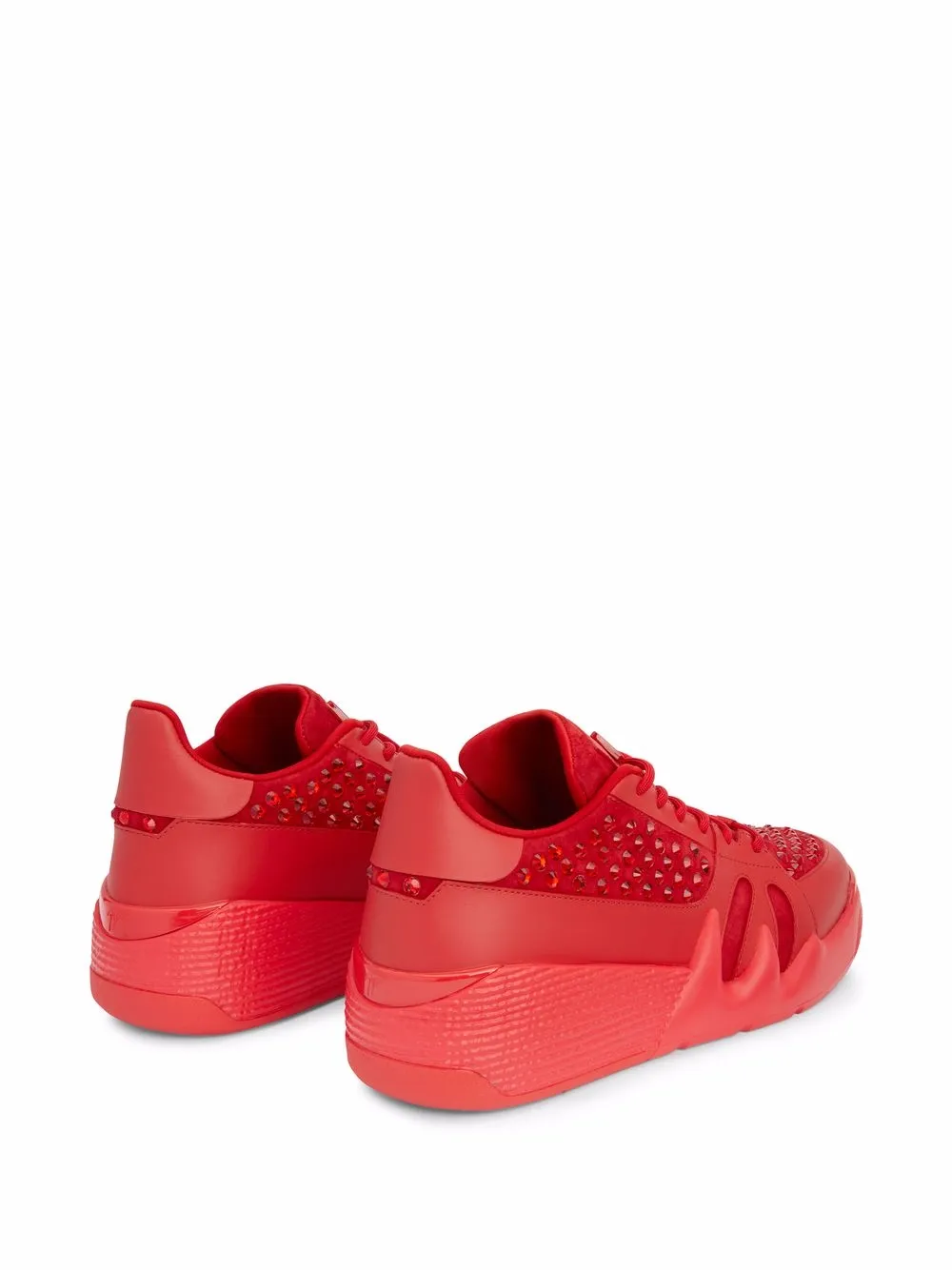 Giuseppe Zanotti Talon crystal-embellished sneakers Red