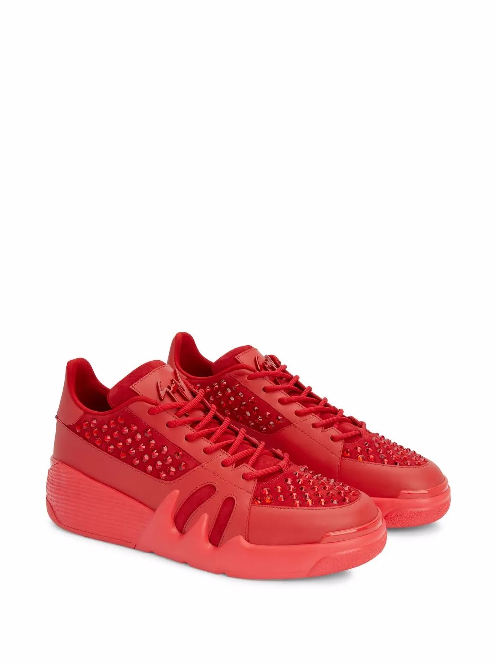Giuseppe Zanotti Talon crystal-embellished sneakers Red