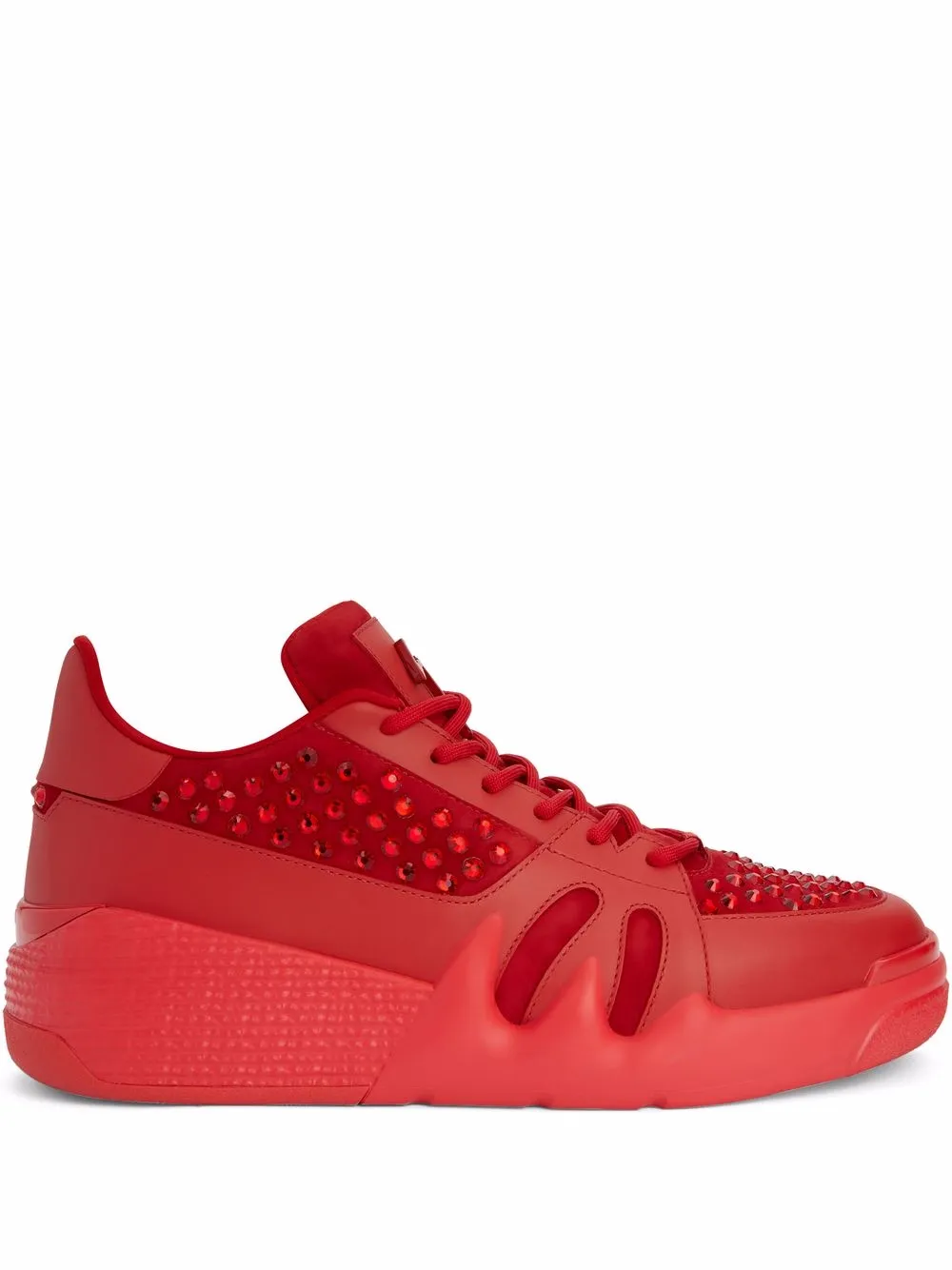 Giuseppe Zanotti Talon crystal-embellished sneakers Red
