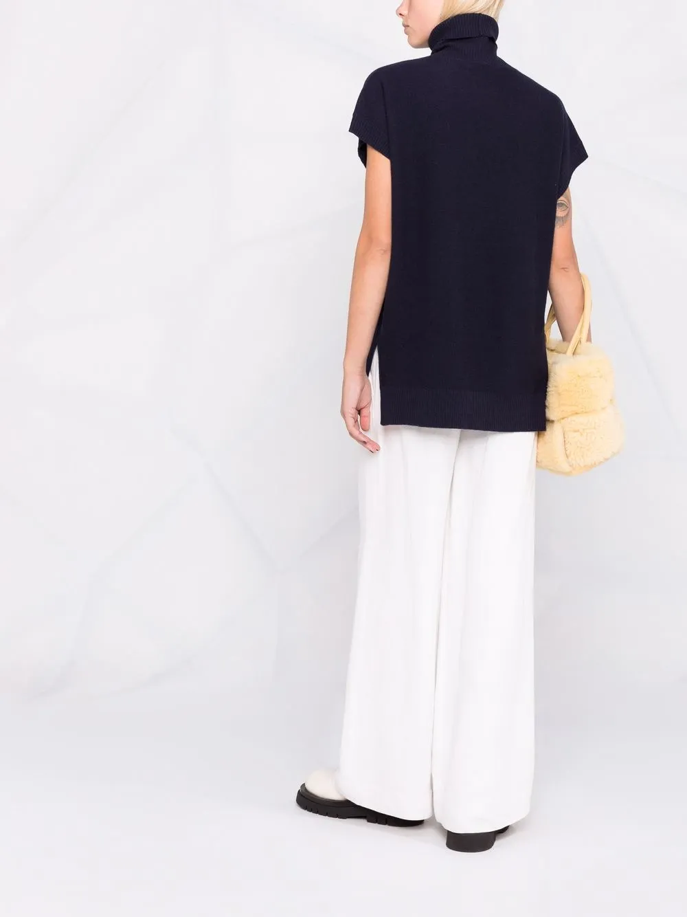 фото Fabiana filippi трикотажный топ с рукавами кап