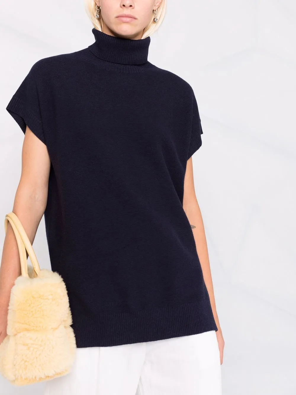 фото Fabiana filippi трикотажный топ с рукавами кап