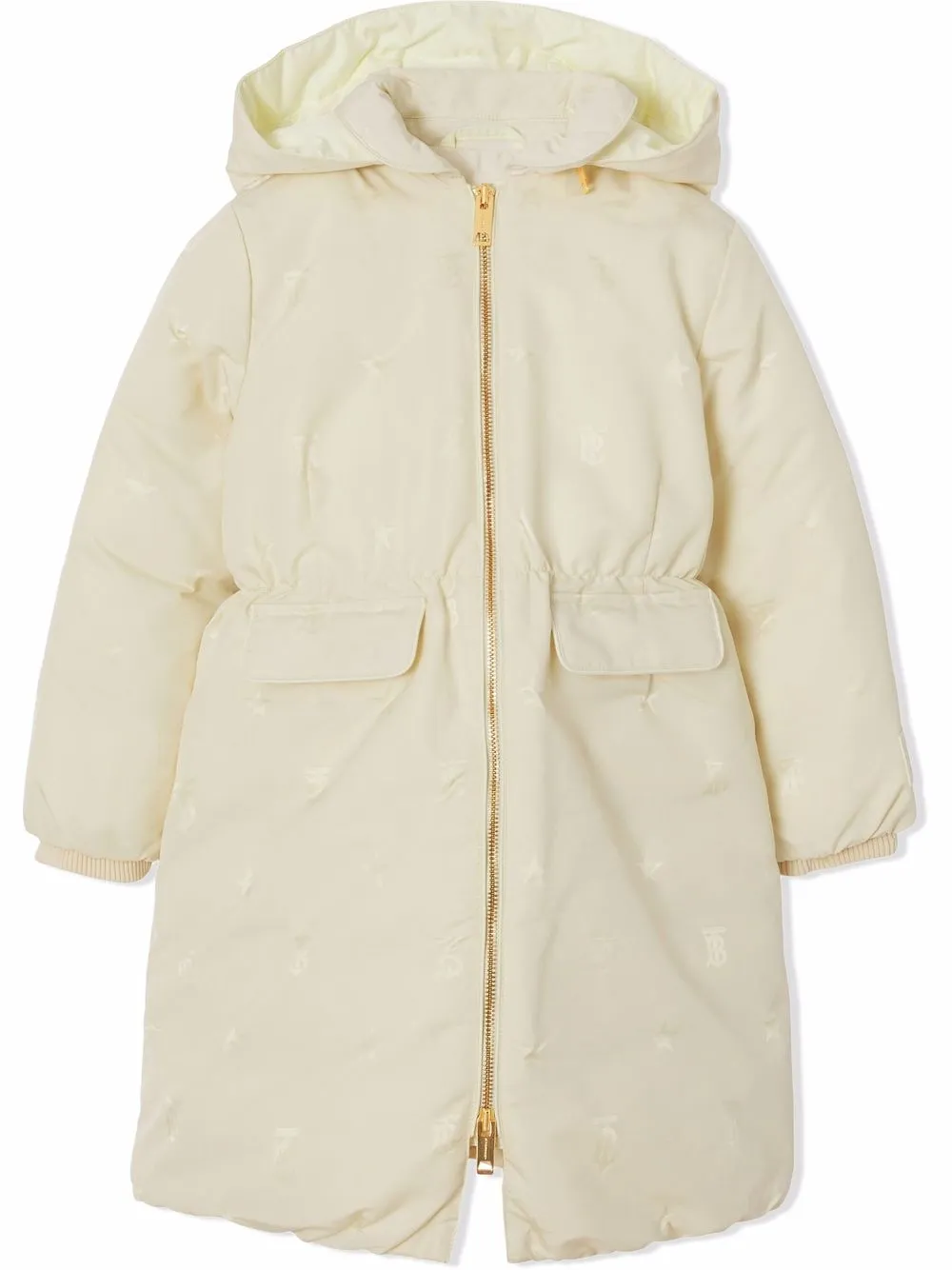 Burberry Kids пуховик с монограммой TB