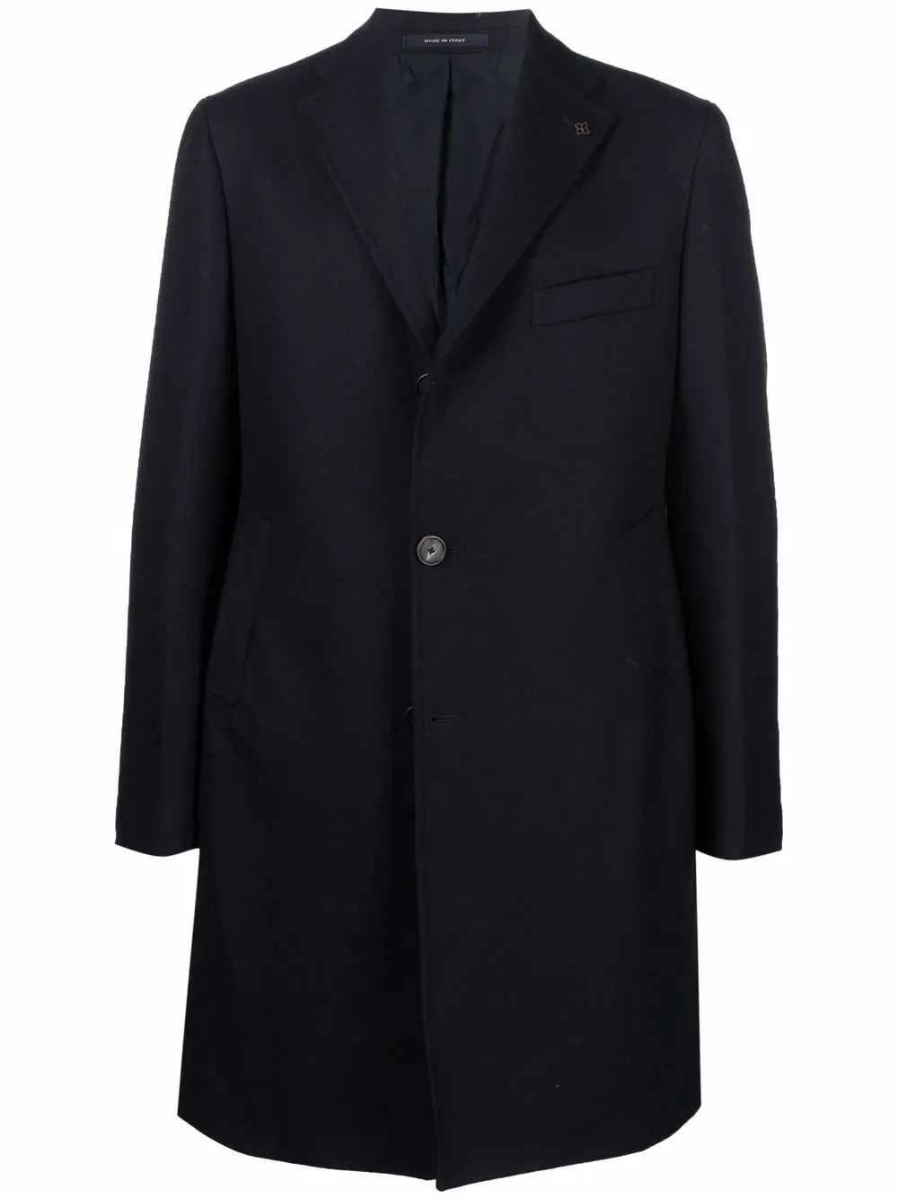 

Tagliatore single-breasted virgin wool coat - Blue