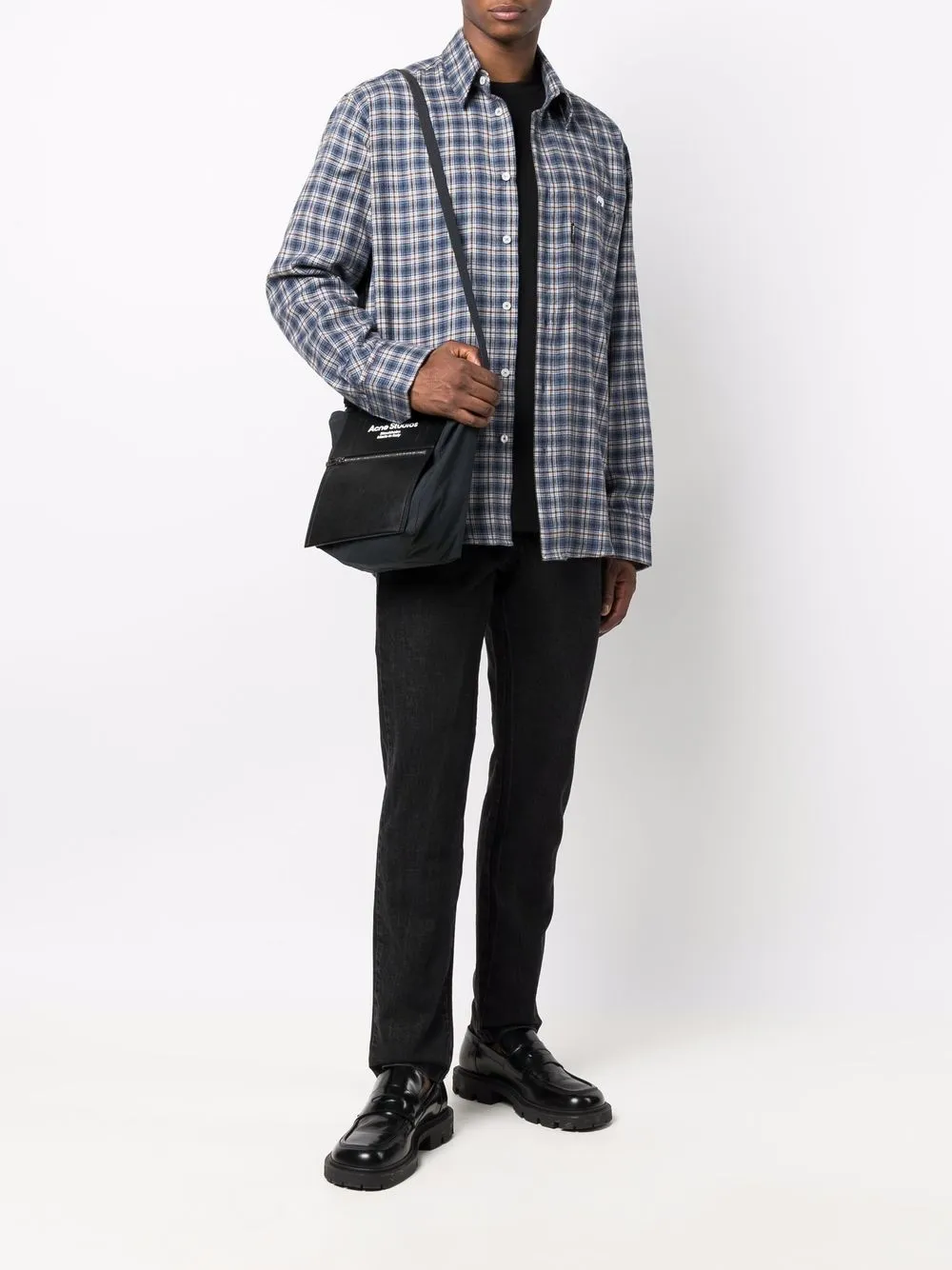 фото Mtl studio клетчатая рубашка с нашивкой