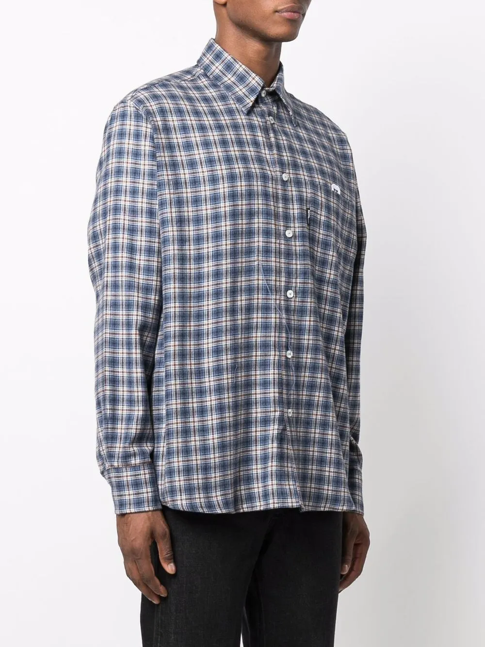 фото Mtl studio клетчатая рубашка с нашивкой