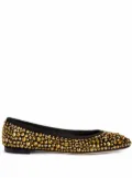 Giuseppe Zanotti Amur crystal ballerina shoes - Black