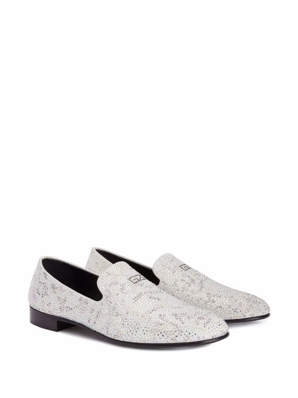 rhinestone loafers