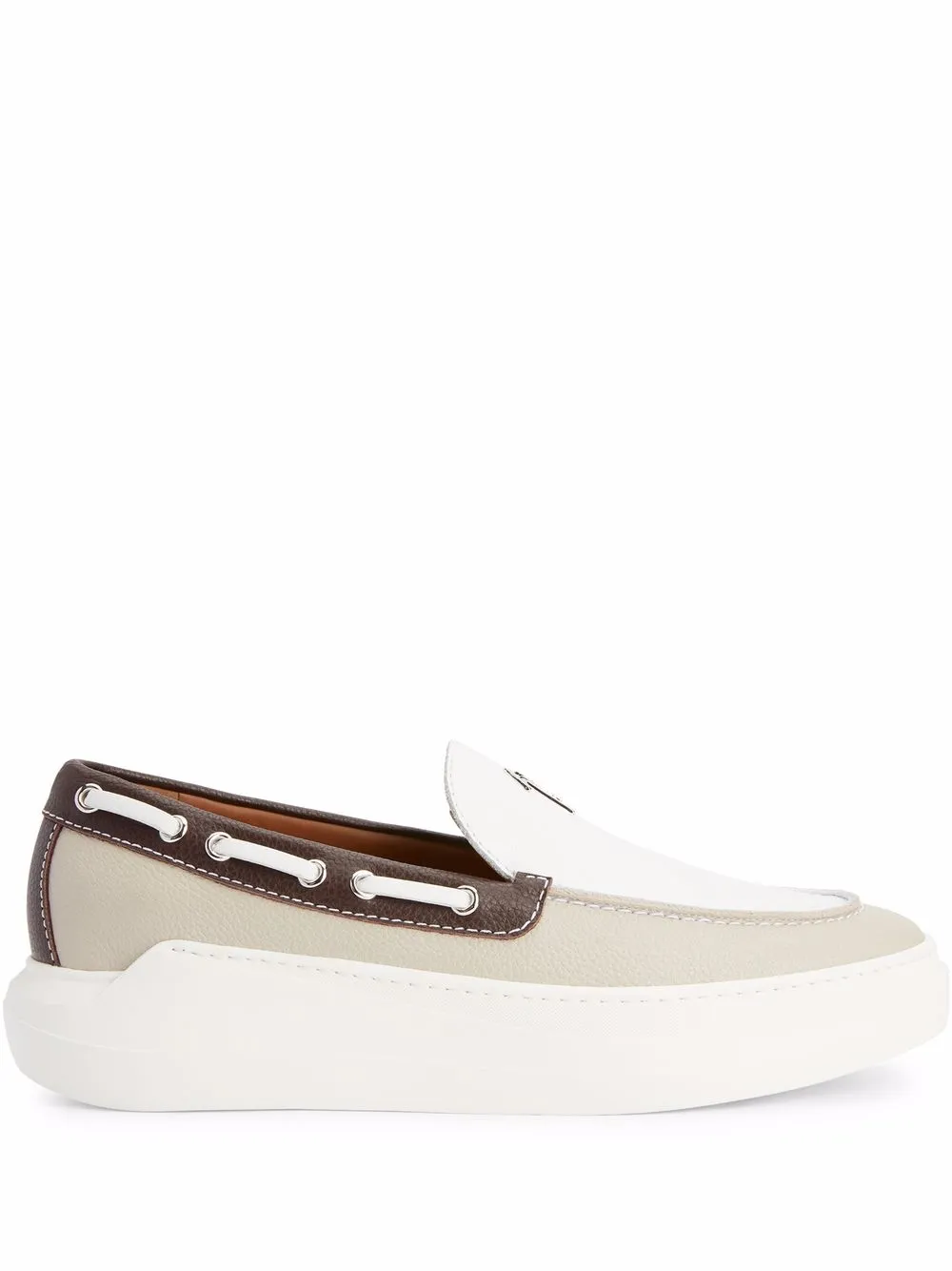 Giuseppe Zanotti Conley colour-block loafers White