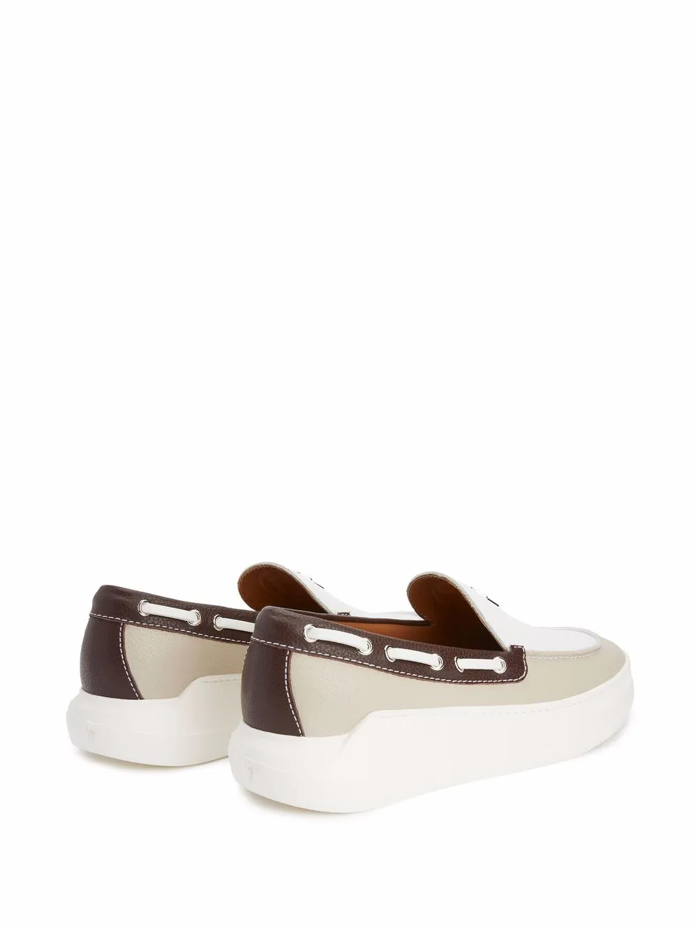 Giuseppe Zanotti Conley colour-block loafers White