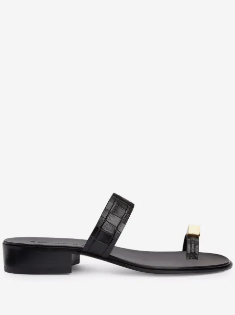 Giuseppe Zanotti sandalias Bardack con efecto de piel de serpiente