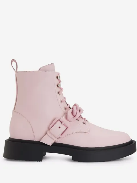Giuseppe Zanotti botas militares Adric con ribete de cadena