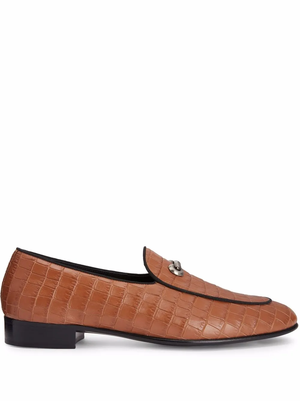 

Giuseppe Zanotti Archibald crocodile-effect loafers - Brown