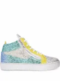 Giuseppe Zanotti Kriss glitter high-top sneakers - Multicolour