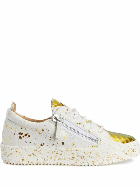 Giuseppe Zanotti Frankie crocodile-effect leather sneakers