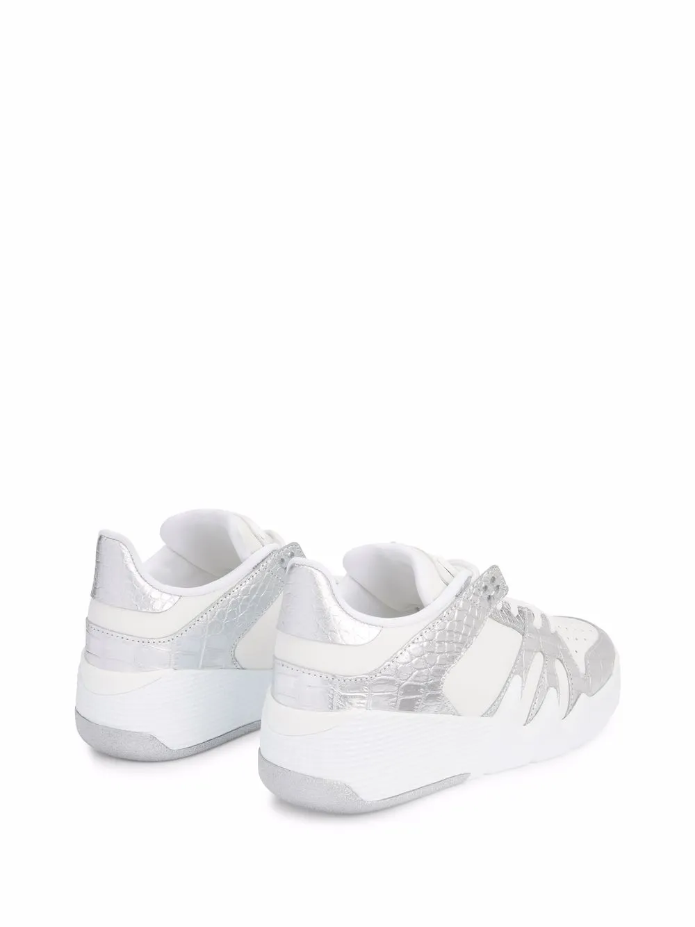 Talon Crocodile-Effect Leather Low-Top Sneakers