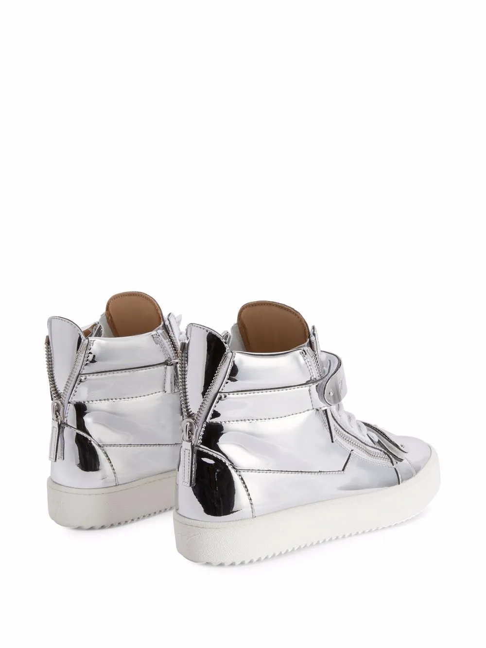 фото Giuseppe zanotti высокие кеды coby с эффектом металлик