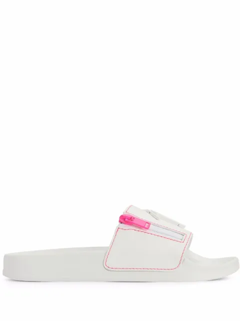 Giuseppe Zanotti Brett logo zip slides