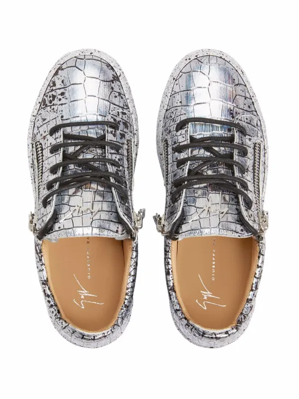 Giuseppe Zanotti Gail Sneakers | Silver | FARFETCH